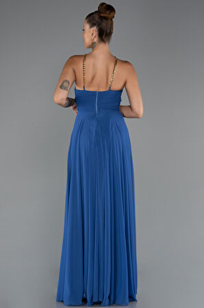 Balen Korse Yırtmaçlı Uzun Şifon Abiye Elbise ABU5298