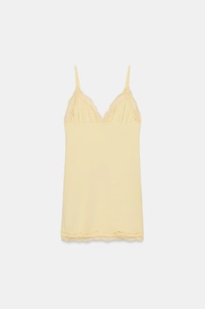 ALLBUCKS ZARA Dantel Detaylı Askılı Mini Elbise ABZRA00101