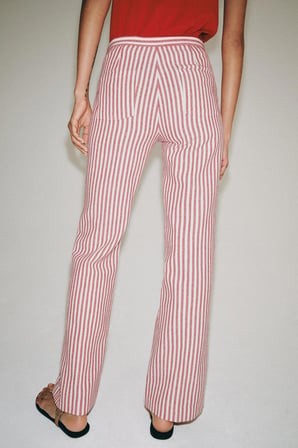 ALLBUCKS ZARA ZW Collection Çizgili Pantolon ABZRA00108