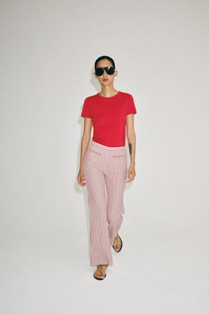 ALLBUCKS ZARA ZW Collection Çizgili Pantolon ABZRA00108