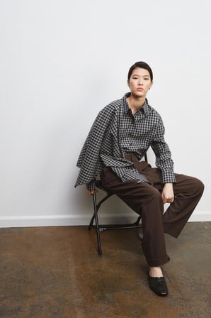 ALLBUCKS ZARA ZW Collection Yün Karışımlı Pensli Pantolon ABZRA00125