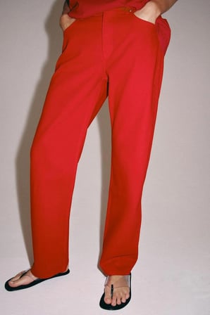 ALLBUCKS ZARA ZW Collection Orta Bel Düz Paça Jean Pantolon ABZRA00142