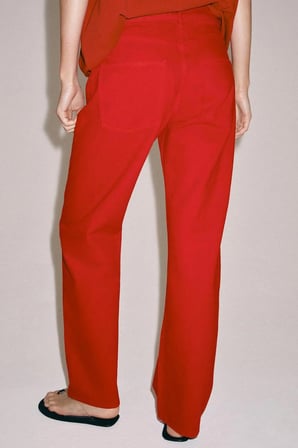 ALLBUCKS ZARA ZW Collection Orta Bel Düz Paça Jean Pantolon ABZRA00142