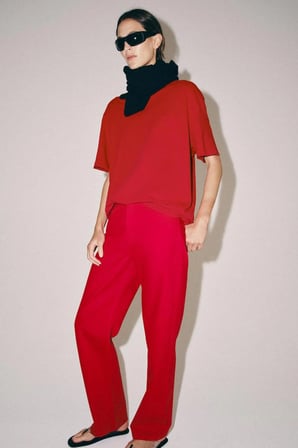 ALLBUCKS ZARA ZW Collection Orta Bel Düz Paça Jean Pantolon ABZRA00142