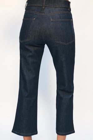 ALLBUCKS ZARA ZW Collection Cropped Flare Orta Bel Jean Pantolon ABZRA00150