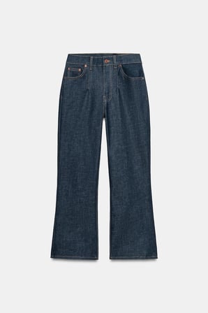ALLBUCKS ZARA ZW Collection Cropped Flare Orta Bel Jean Pantolon ABZRA00150