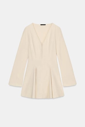 ALLBUCKS ZARA Uzun Kollu Volanlı Kısa Elbise ABZRA00153