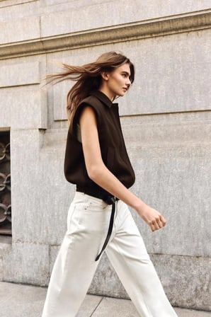 ALLBUCKS ZARA Vatkalı Kenarlı Vatkalı Yelek ABZRA00161