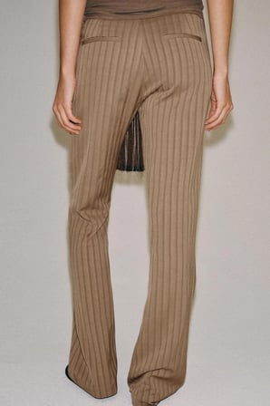 ALLBUCKS ZARA ZW Collection Çizgili Çan Paça Pantolon ABZRA00172