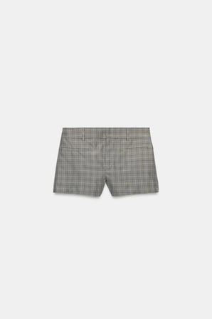 ALLBUCKS ZARA ZW Collection Ekose Kısa Şort ABZRA00183