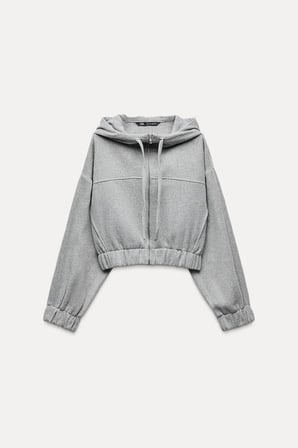 ALLBUCKS ZARA Yumuşak Dokulu Kısa Kesim Kapüşonlu Ceket ABZRA00185