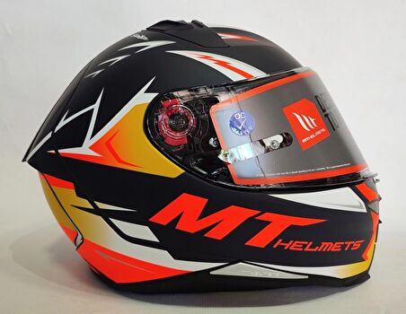 MT Kask Revenge 2 Acosta A37 Mat - Şeffaf Vizörlü XL