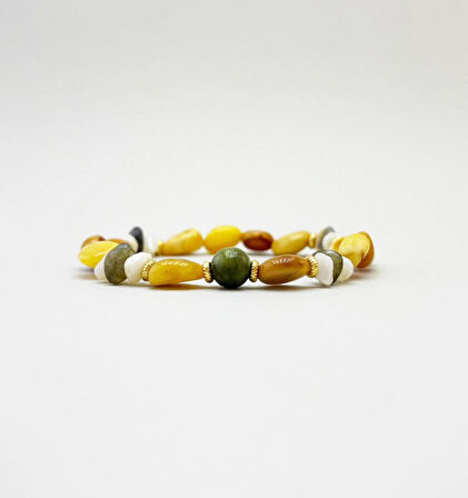 Seccar Damla Kehribar, Yeşim Taşı Bileklik