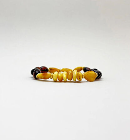 Seccar Damla Kehribar, Kahverengi Damla Kehribar Bileklik