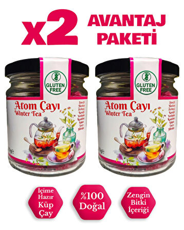 Zengin Bitki İçerikli Küp Atom Çayı 2’li Paket