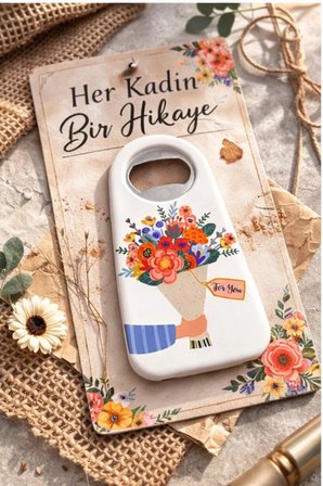 30 Adet Kişiye Özel Kartlı Açacak Nikah Nişan Hediyeliği –Tasarımı Değiştirilebilir Magnet Açacak