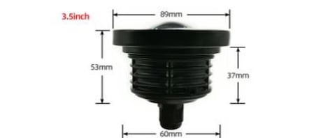 Üniversal Mercekli Angel Sis Farı Metal Su Geçirmez 89 mm Halkalı Angel Eyes RGB Kumandalı