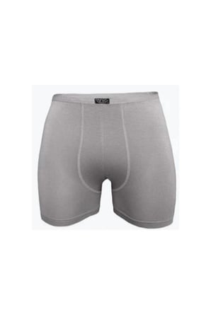 4 Adet Gri Nefes Alan Özel Dokulu Bambu Erkek Boxer 1273