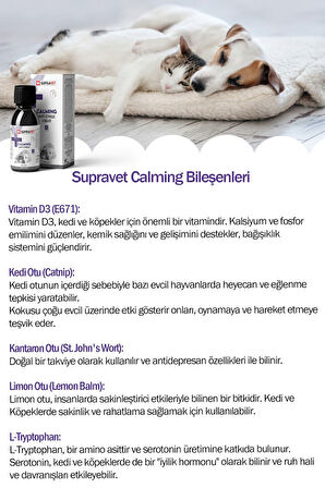 Anti Stress Kedi Ve Köpekler İçin Sıvı Sakinleştirici Damla 100ml