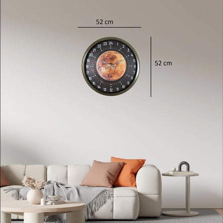 Eskitme 24 Saat Göstergeli Özel Tasarım Duvar Saati iegxx