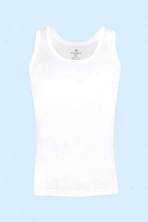 6 Adet Ceylanoğlu Beyaz Penye Süprem Erkek Atleti