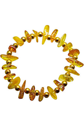 Sertifikalı Mat Doğal Damla Kehribar Bebek Diş Bileklik