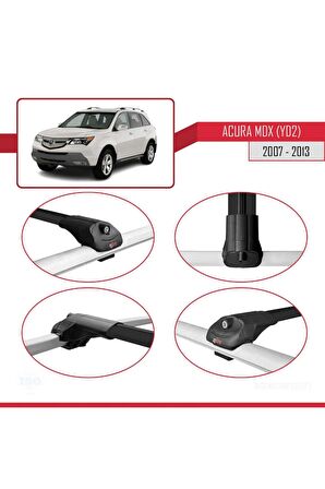 Acura MDX (YD2) 2007-2013 Arası ile uyumlu ACE-1 Ara Atkı Tavan Barı SİYAH