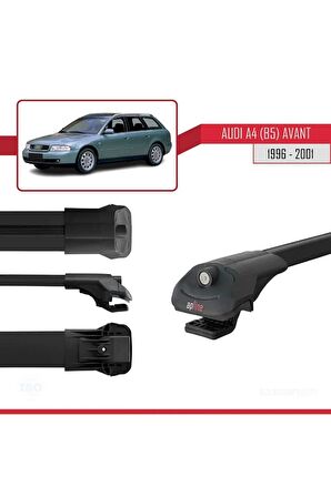 Audi A4 (B5) Avant 1996-2001 Arası ile uyumlu ACE-1 Ara Atkı Tavan Barı SİYAH