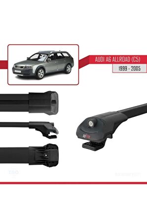 Audi A6 (C5) Allroad 1999-2005 Arası ile uyumlu ACE-1 Ara Atkı Tavan Barı SİYAH