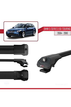 BMW 5 Serisi (E61) TOURING 2004-2010 Arası ile uyumlu ACE-1 Ara Atkı Tavan Barı SİYAH