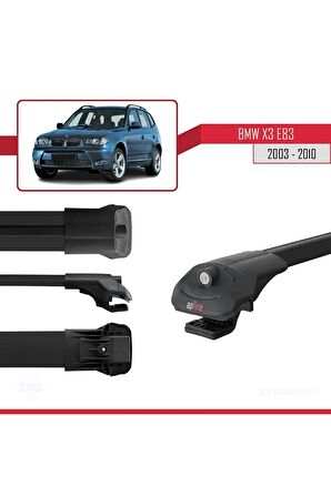 BMW X3 E83 2003-2010 Arası ile uyumlu ACE-1 Ara Atkı Tavan Barı SİYAH