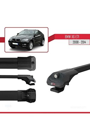 BMW X6 (E71) 2008-2014 Arası ile uyumlu ACE-1 Ara Atkı Tavan Barı SİYAH