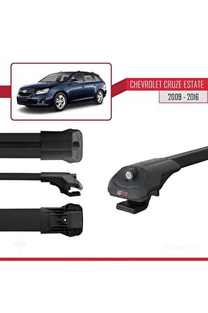 Chevrolet Cruze 2009-2016 Arası ile uyumlu ACE-1 Ara Atkı Tavan Barı SİYAH