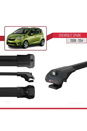 Chevrolet Spark 2009-2014 Arası ile uyumlu ACE-1 Ara Atkı Tavan Barı SİYAH
