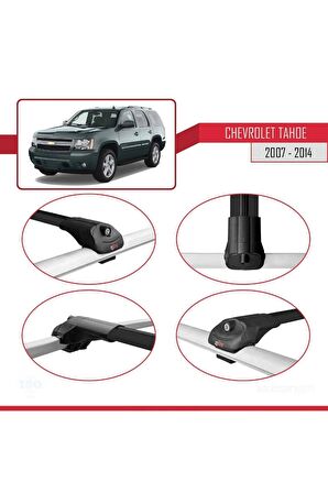 Chevrolet Tahoe 2007-2014 Arası ile uyumlu ACE-1 Ara Atkı Tavan Barı SİYAH