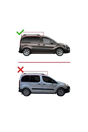 Citroen Berlingo 2008-2018 Arası ile uyumlu ACE-1 Ara Atkı Tavan Barı SİYAH
