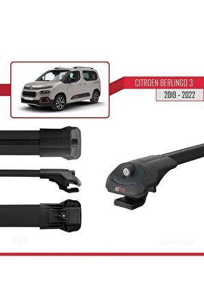 Citroen Berlingo 2019 2020 2021 2022 2023 Uyumlu Ace-1 Ara Atkı Tavan Barı Siyah