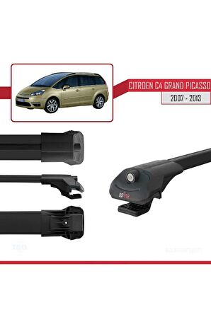 Citroen C4 Grand Picasso 2007-2013 Arası ile uyumlu ACE-1 Ara Atkı Tavan Barı SİYAH