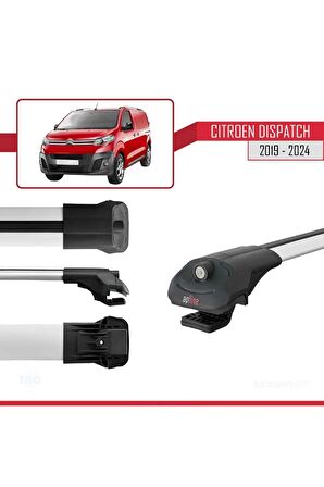 Citroen Dispatch 2019 ve Sonrası ile uyumlu ACE-1 Ara Atkı Tavan Barı GRİ 4 ADET BAR