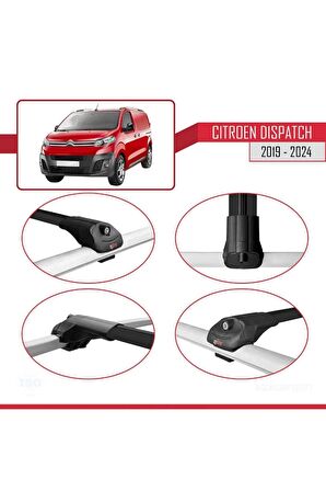 Citroen Dispatch 2019 ve Sonrası ile uyumlu ACE-1 Ara Atkı Tavan Barı SİYAH