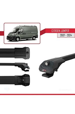 Citroen Jumper 2007 ve Sonrası ile uyumlu ACE-1 Ara Atkı Tavan Barı SİYAH