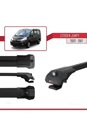 Citroen Jumpy 2007-2017 Arası ile uyumlu ACE-1 Ara Atkı Tavan Barı SİYAH