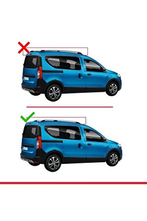 Dacia Dokker 2012 ve Sonrası ile uyumlu ACE-1 Ara Atkı Tavan Barı GRİ