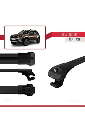 Dacia Duster 2014-2018 Arası ile uyumlu ACE-1 Ara Atkı Tavan Barı SİYAH
