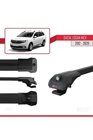 Dacia Logan Mcv 2012-2020 Arası Ile Uyumlu Ace-1 Ara Atkı Tavan Barı Siyah
