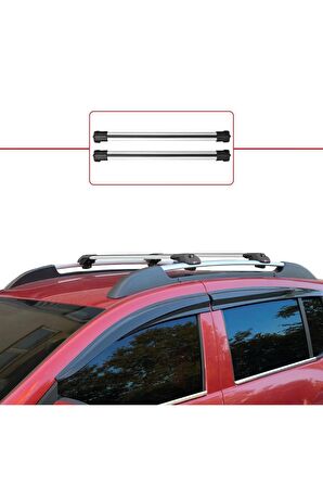 Dacia Sandero STEPWAY 2012-2020 Arası ile uyumlu ACE-1 Ara Atkı Tavan Barı GRİ