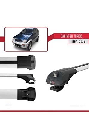 Daihatsu Terios 1997-2005 Arası ile uyumlu ACE-1 Ara Atkı Tavan Barı GRİ