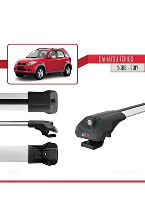 Daihatsu Terios 2006-2017 Arası ile uyumlu ACE-1 Ara Atkı Tavan Barı GRİ