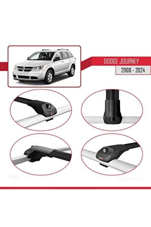 Dodge Journey 2008 ve Sonrası ile uyumlu ACE-1 Ara Atkı Tavan Barı SİYAH