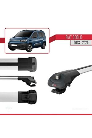 Fiat Doblo 2023 ve Sonrası ile uyumlu ACE-1 Ara Atkı Tavan Barı GRİ